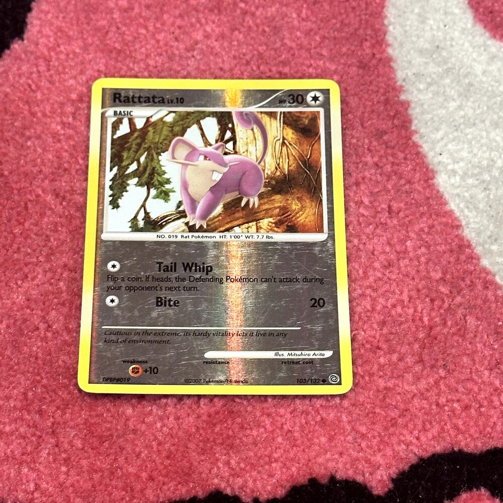 Rattata Reverse Holo #103 – Pokémon Secret Wonders – As Pictured